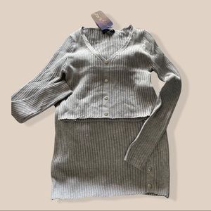 2 piece matching sweater and skirt